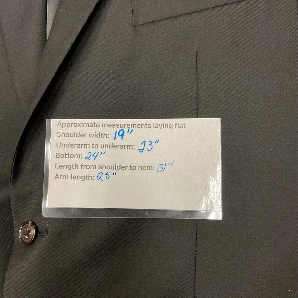 Lauren Ralph Lauren Men's Wool Blend Sport Coat Blazer Black Size 44R Business‎